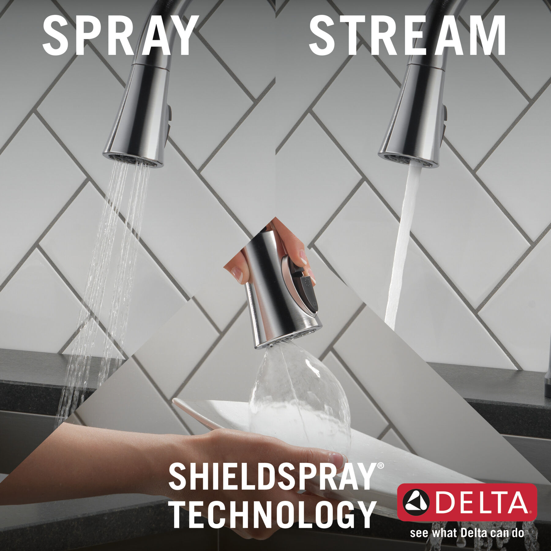 Touch<sub>2</sub>O&reg;  Pull-Down Kitchen w/ShieldSpray (Recertified)