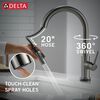 Touch2O with Touchless and VoiceIQ&reg; Technology Single Handle Pull-Down Kitchen Faucet with Soap Dispenser
