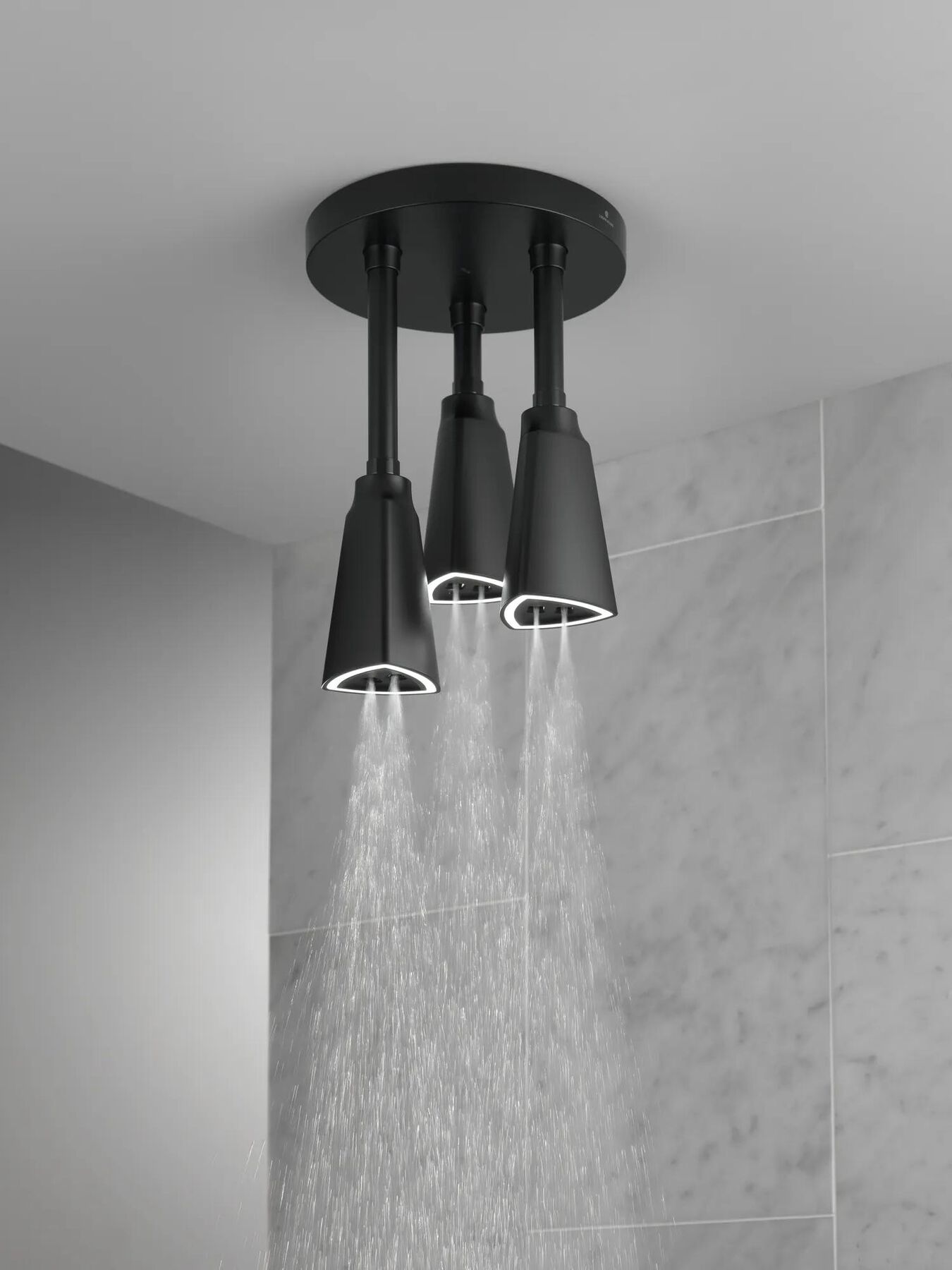 H<sub>2</sub>Okinetic&reg; Pendant Raincan Shower Head with LED Light (Recertified)