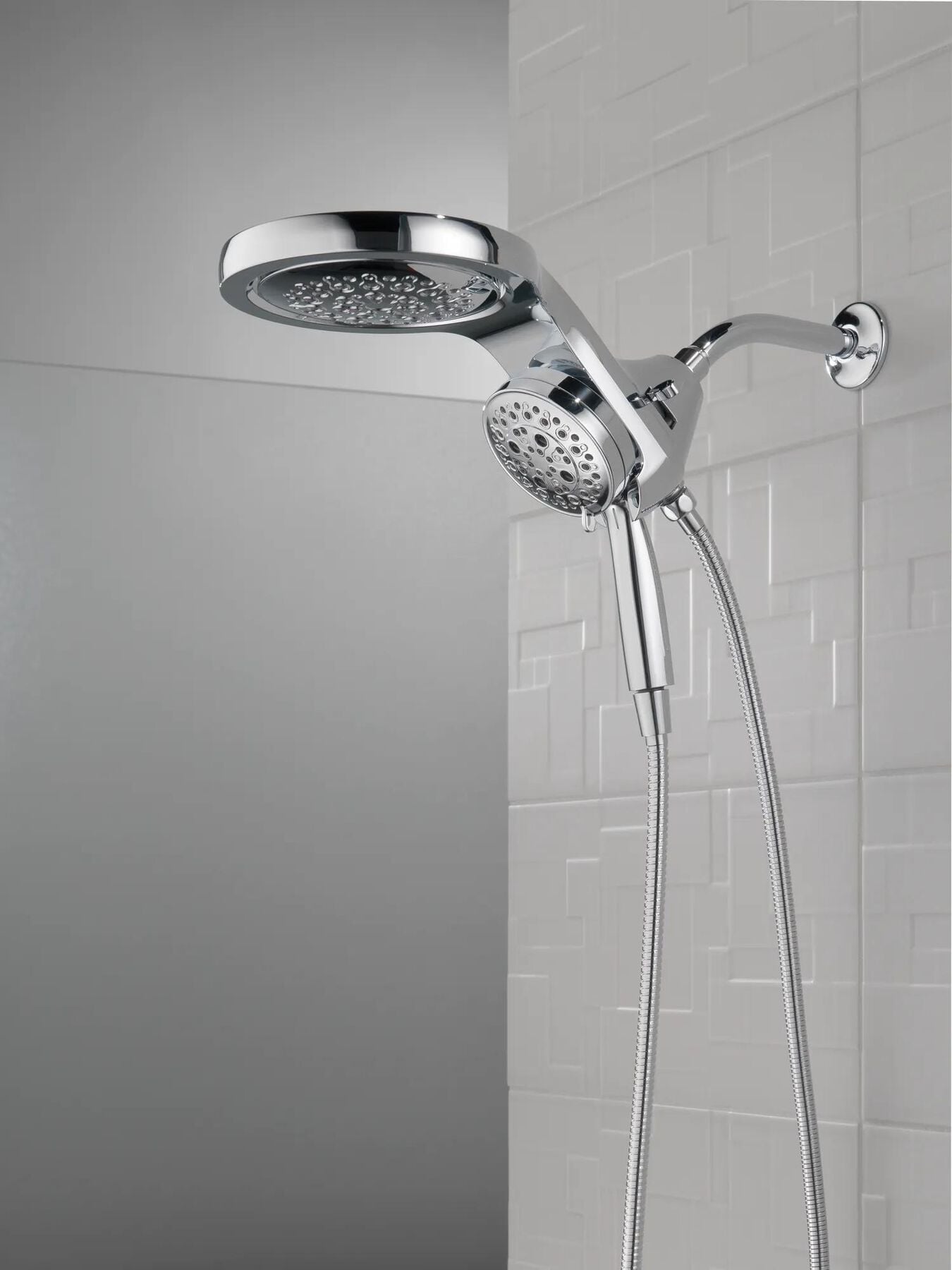 HydroRain&reg; H<sub>2</sub>Okinetic&reg; 5-Setting Two-in-One Shower Head