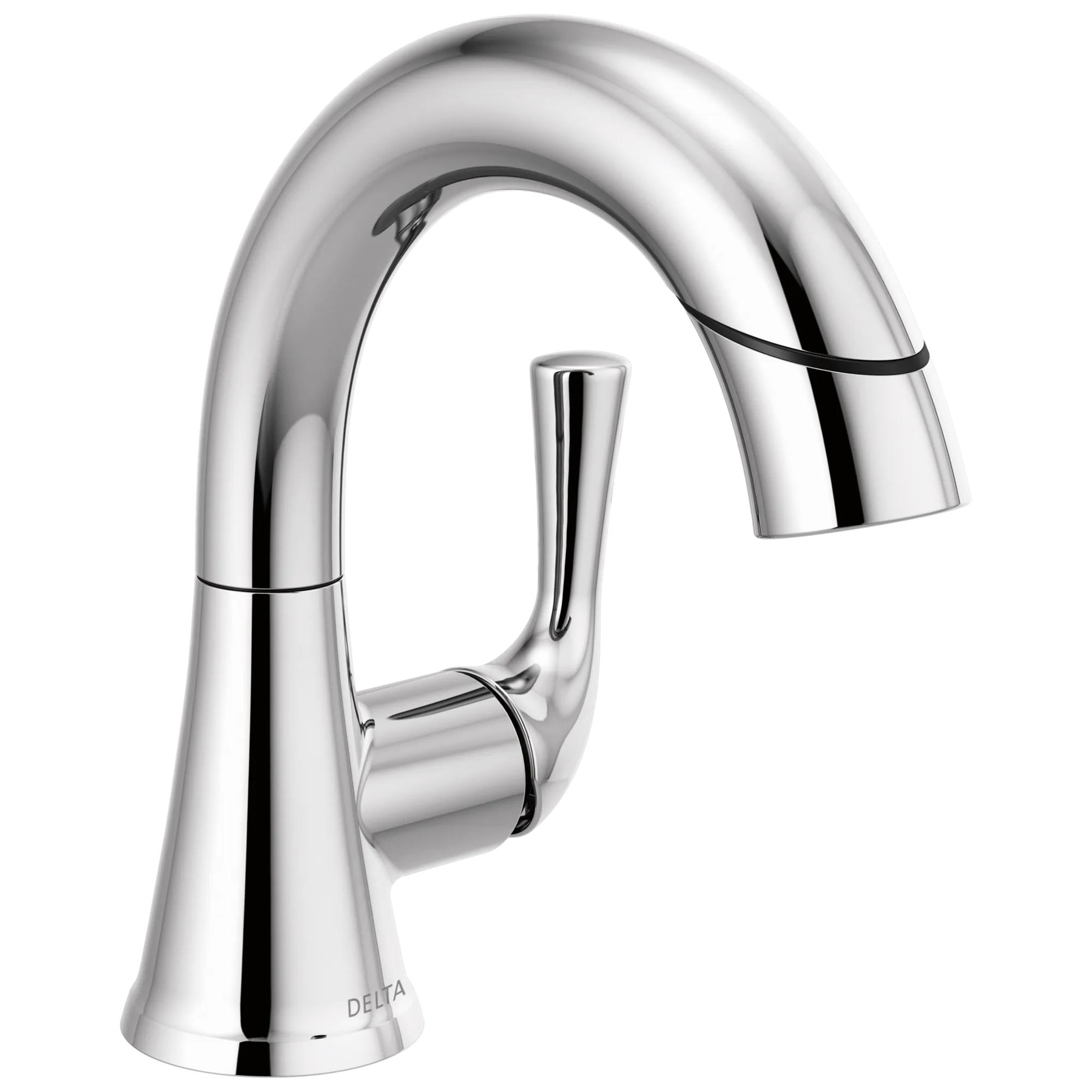 Single Handle Pull-Down Bathroom Faucet
