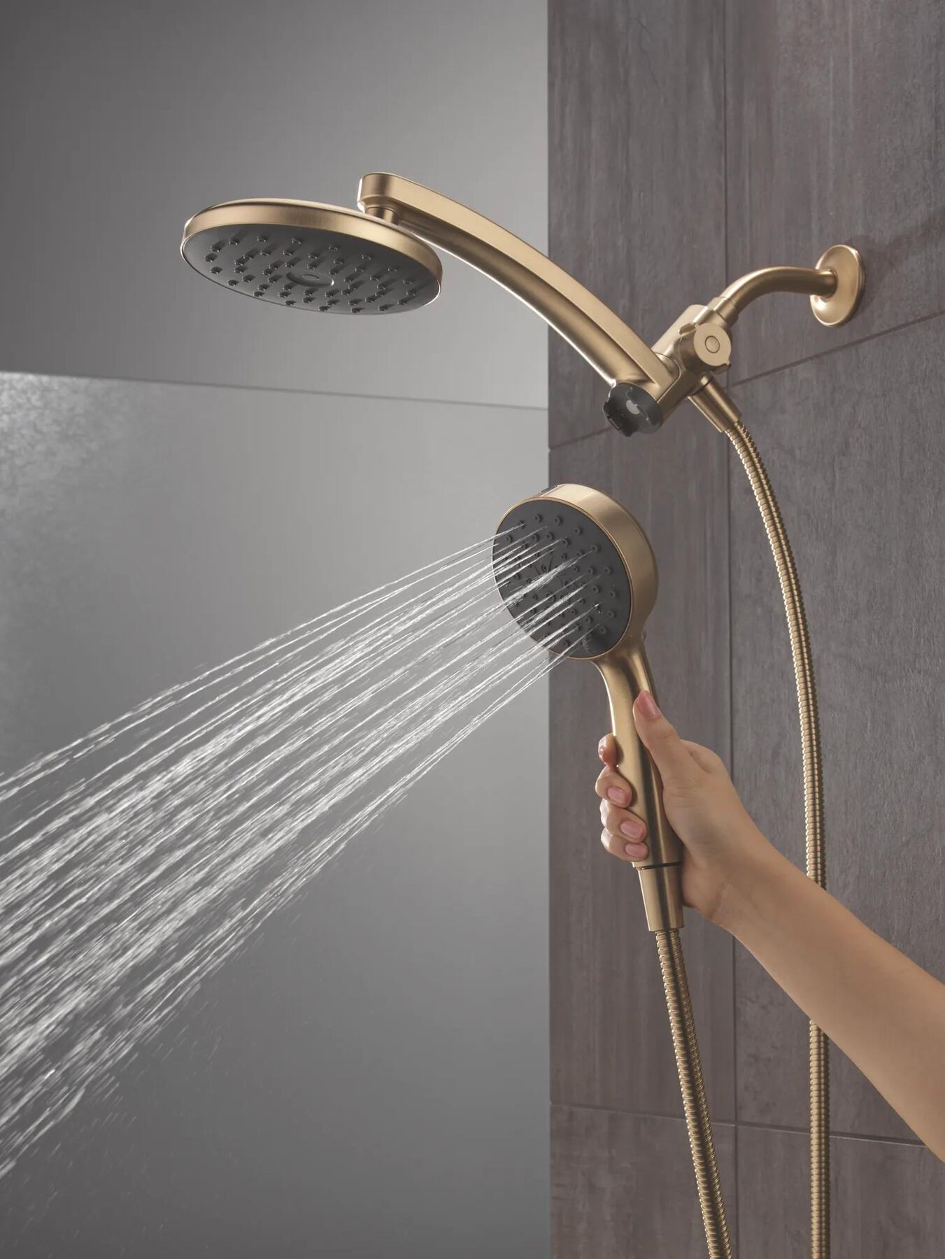 PivotPro&trade; 3-in-1 Combination Shower with TouchClean&reg; Spray Face