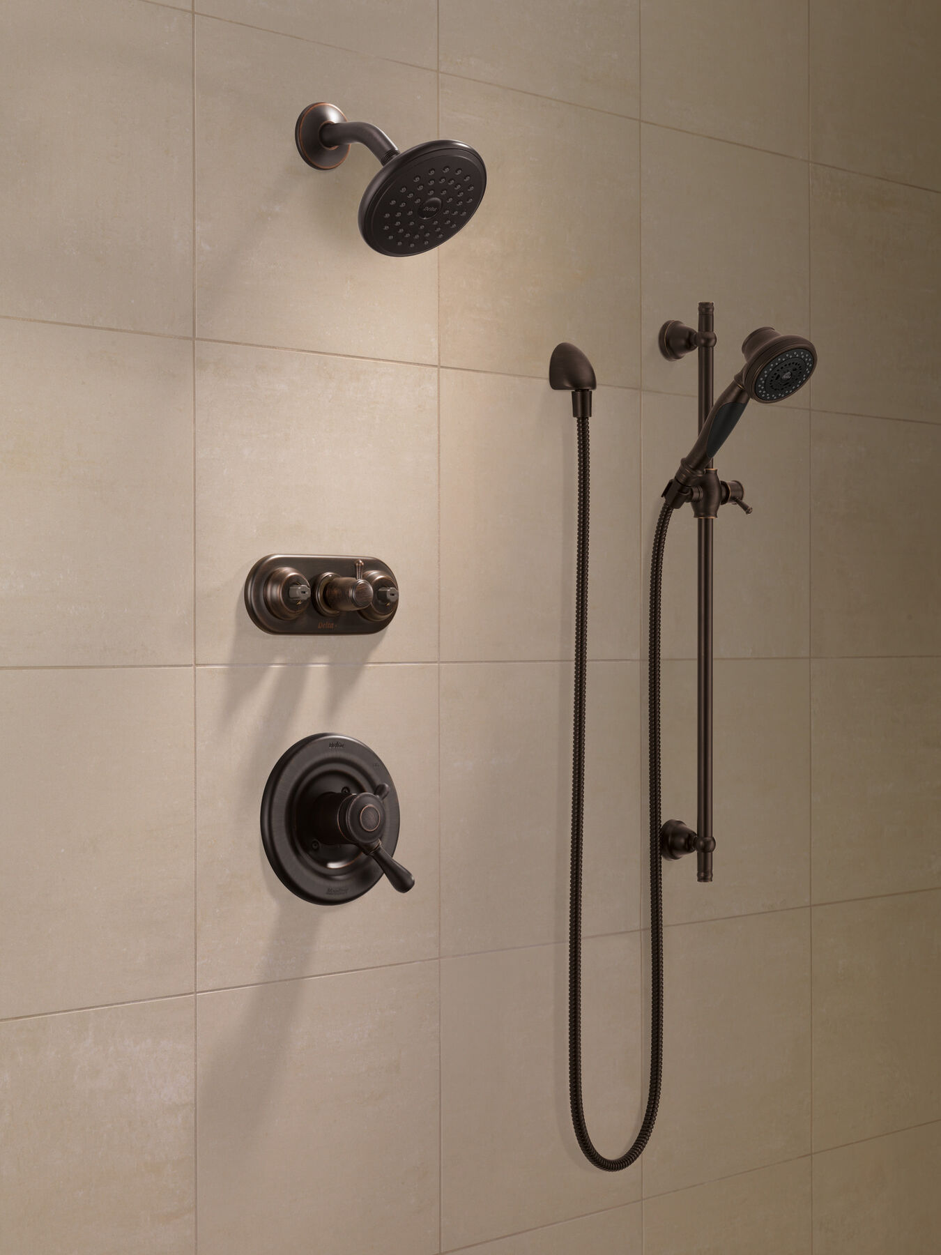 Premium 3-Setting Slide Bar Hand Shower