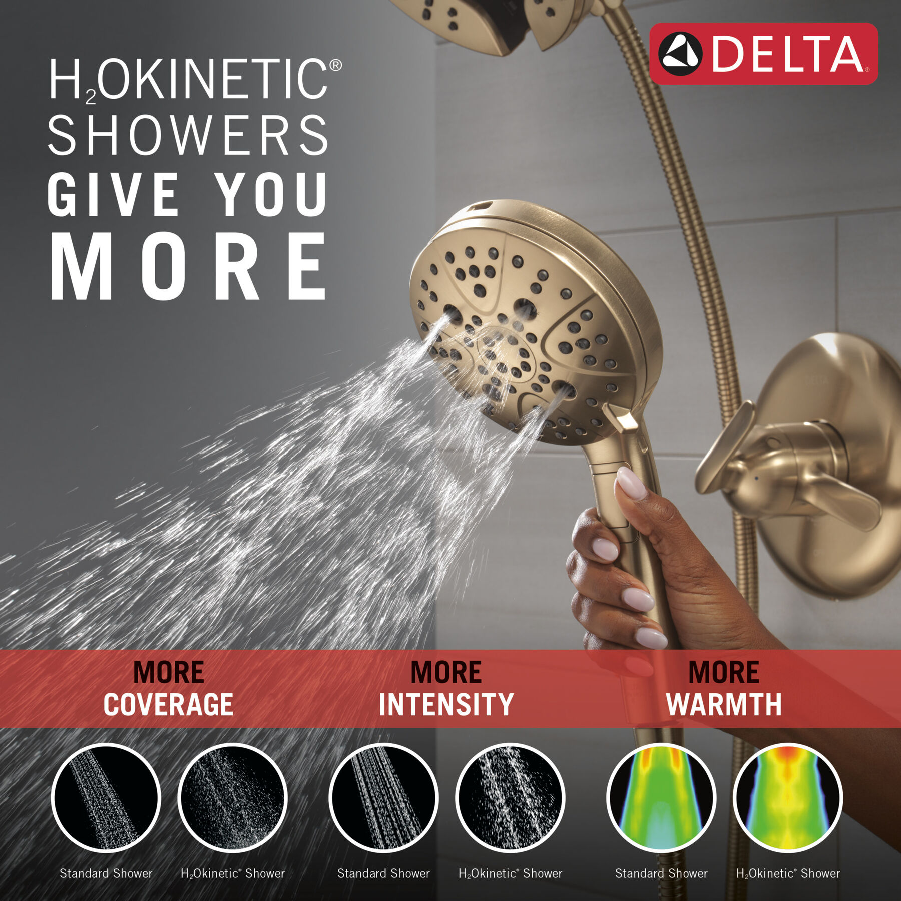 17 Series Shower Trim with In2ition Shower Head