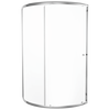 38" OPP Round Shower Enclosure Clear