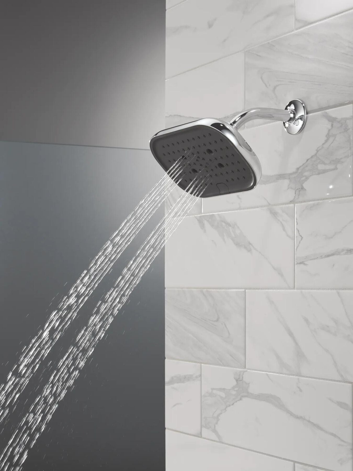H2Okinetic&reg; 6-Setting 9-inch Raincan Shower Head with Silicone Spray Face
