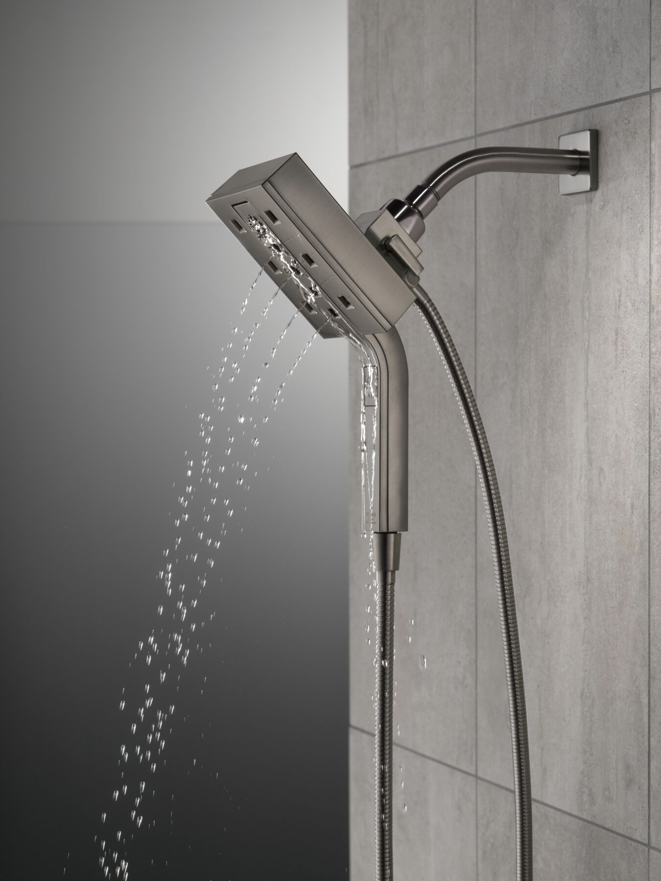 H<sub>2</sub>Okinetic&reg; In2ition&reg; 4-Setting Two-in-One Shower