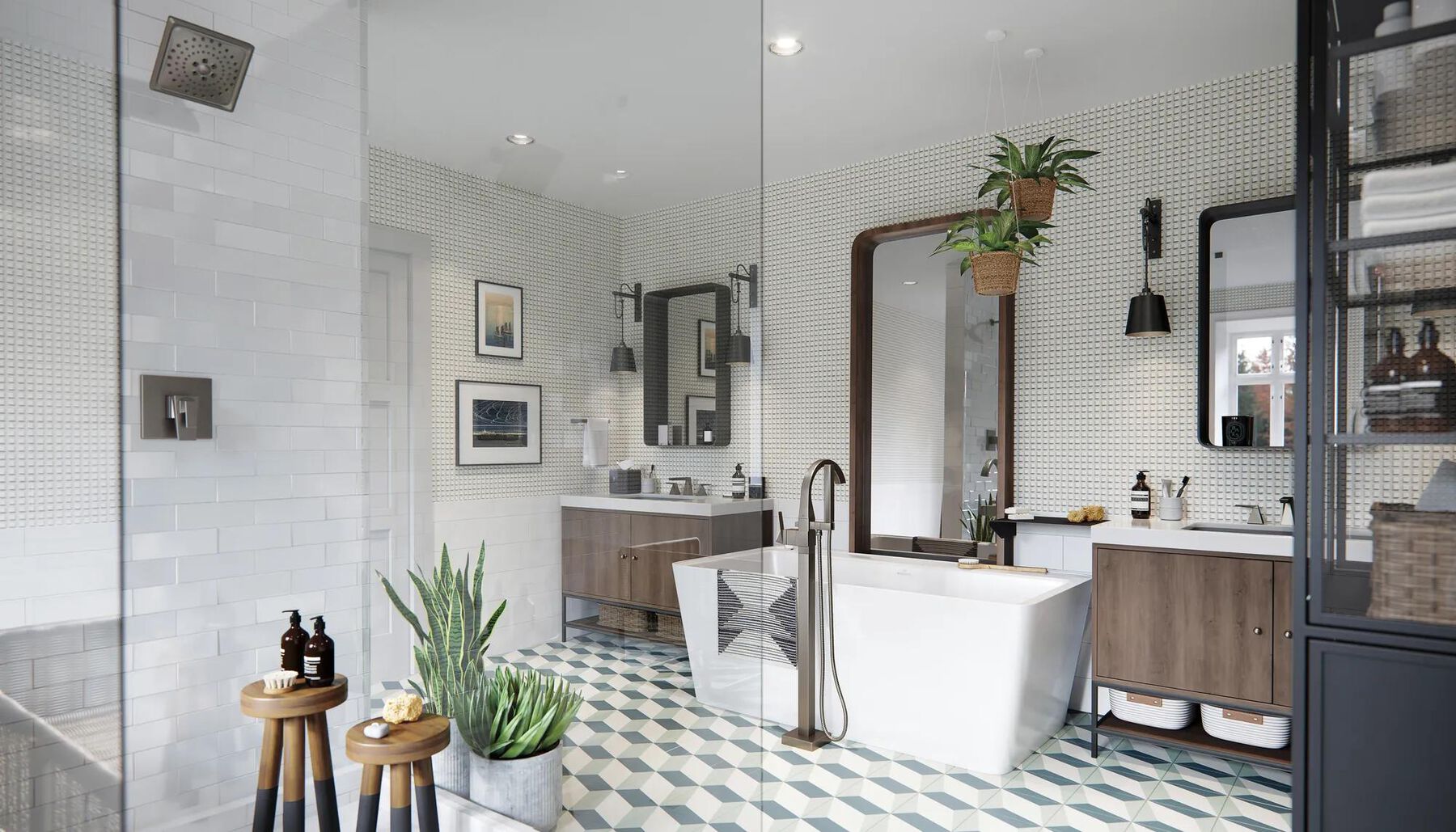 Single Handle Floor Mount Tub Filler Trim
