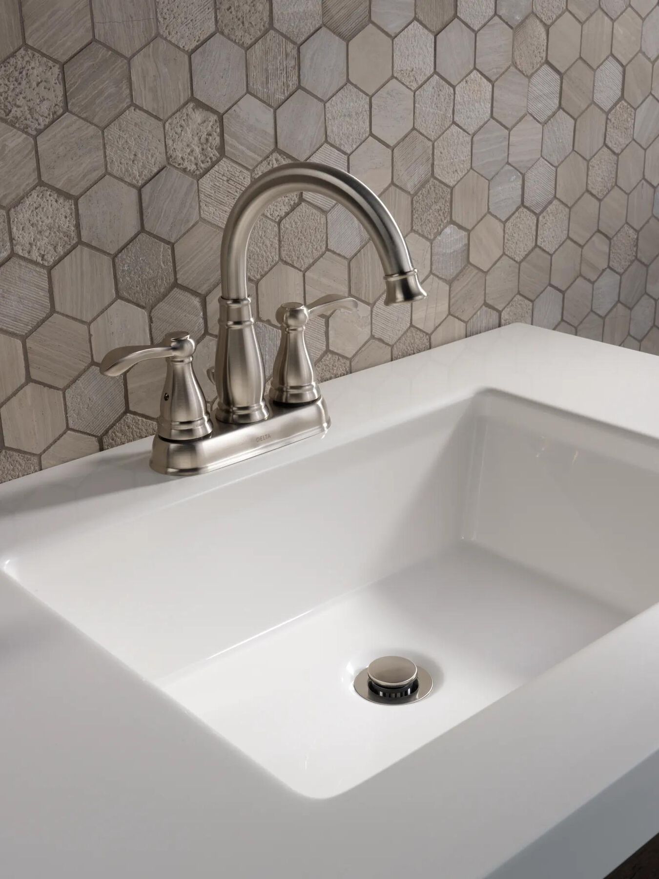 Two Handle Centerset Bathroom Faucet