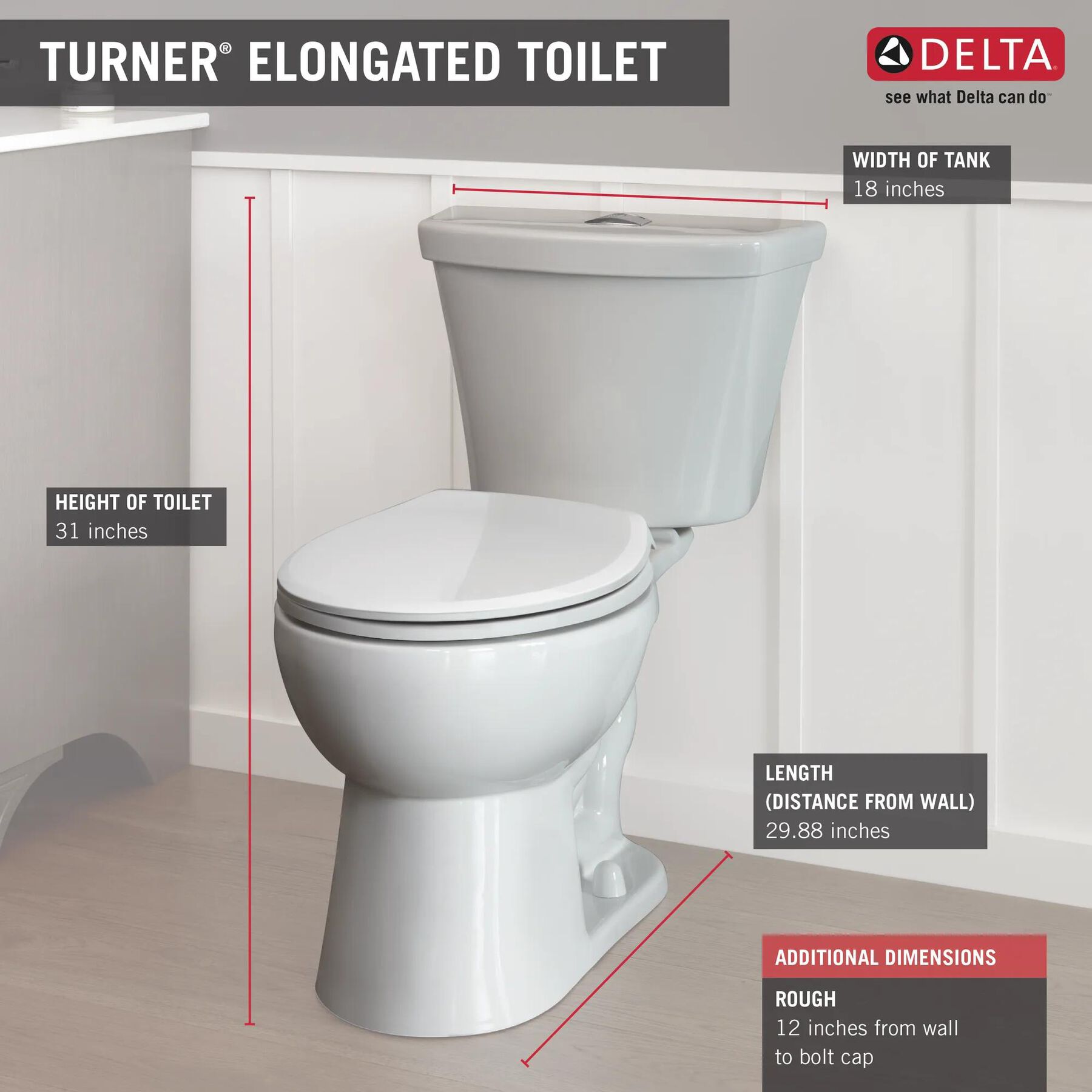 Elongated Dual-Flush Toilet