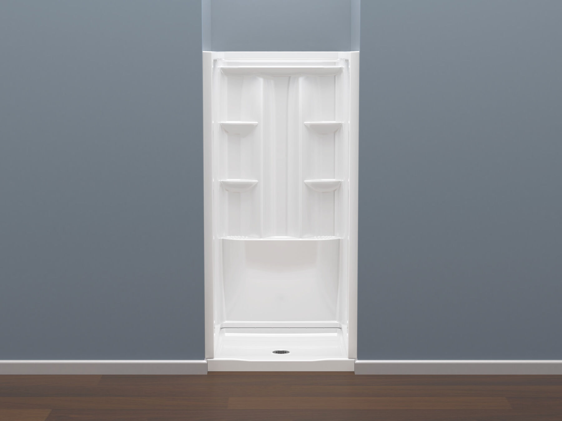 36x36 Alcove Shower Base and Wall Set Bundle