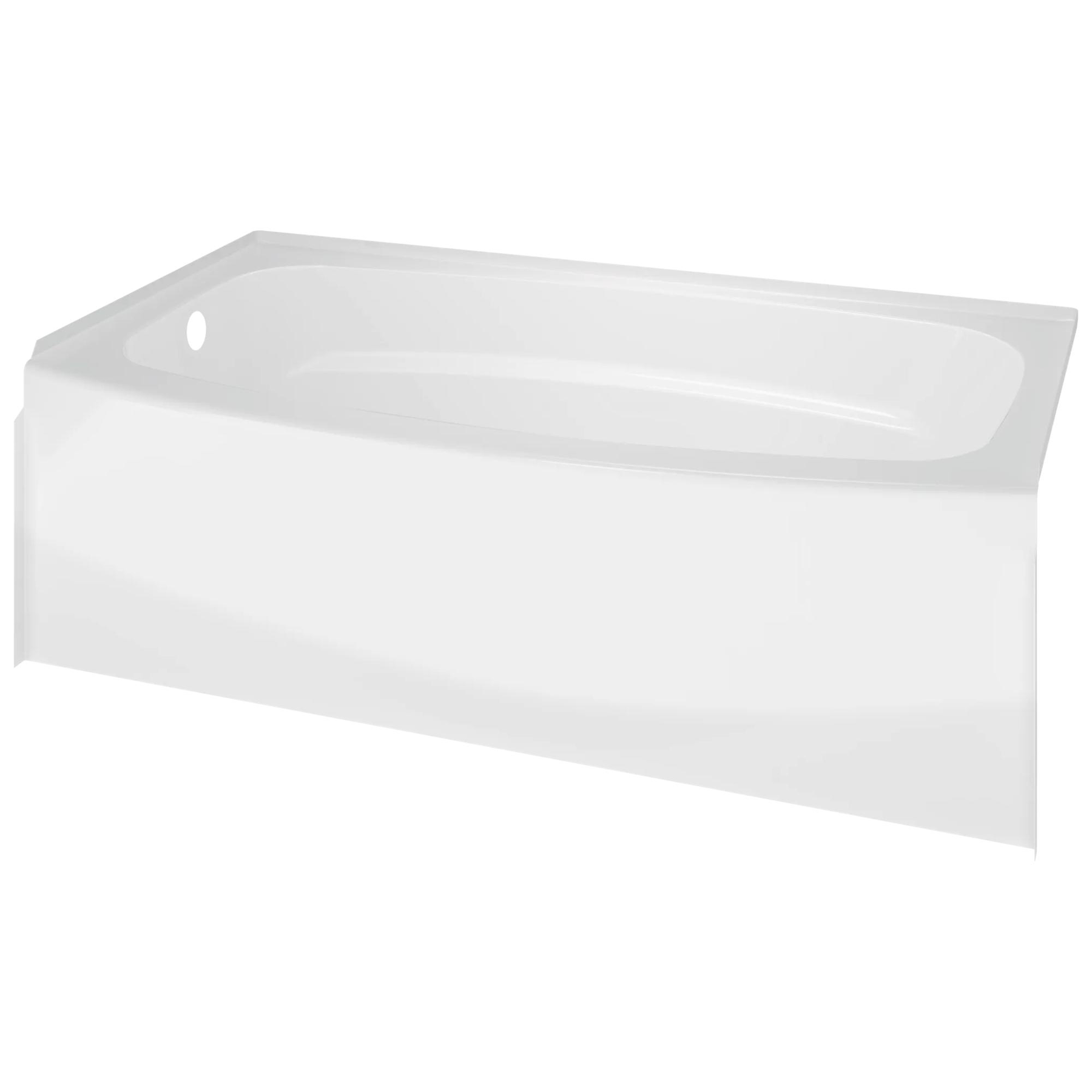 60" x 30" Curved Bathtub - Left Drain