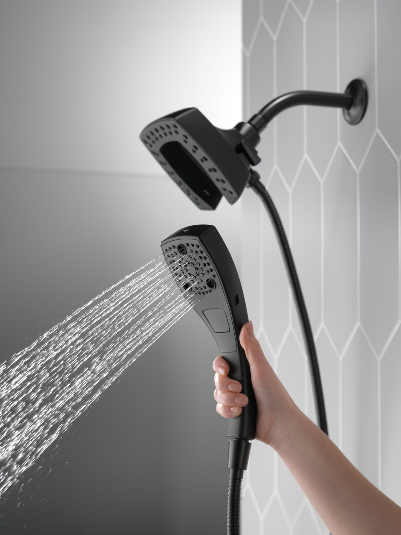 H<sub>2</sub>Okinetic&reg; In2ition&reg; 5-Setting Two-in-One Shower (Recertified)