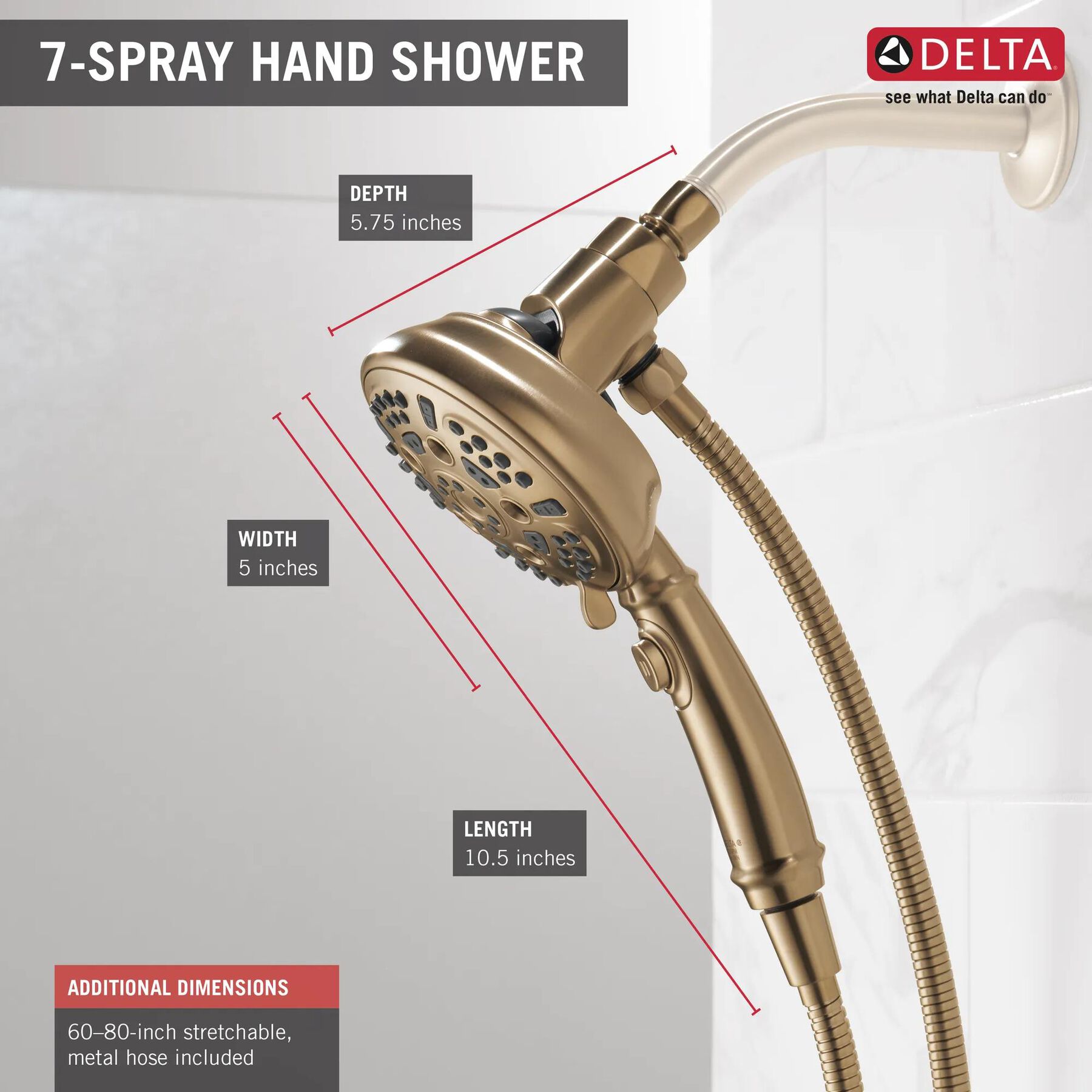 SureDock&trade; 7-Setting Hand Shower