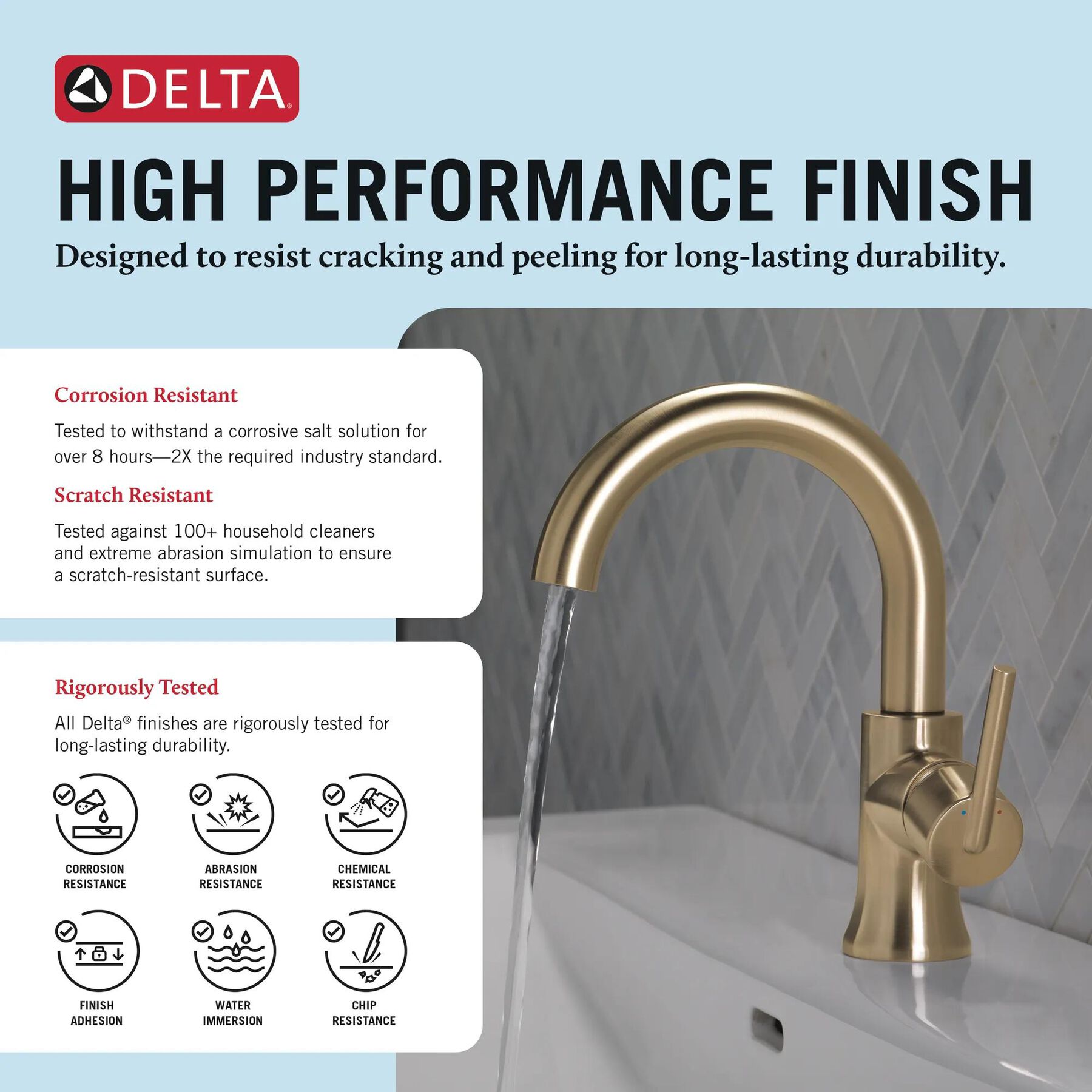 Single Handle High-Arc Bathroom Faucet