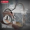 Single Handle Pull-Down Kitchen Faucet with Soap Dispenser and ShieldSpray (Recertified)
