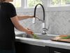 Single Handle Exposed Hose Kitchen Faucet with Touch<sub>2</sub>O Technology
