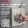 Angular Modern Push-Button Shower