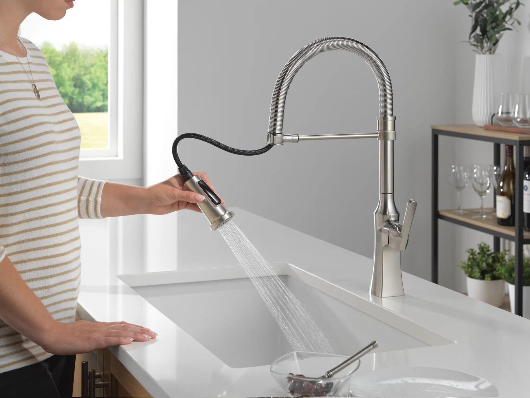 Spring Kitchen Faucet (Recertified)