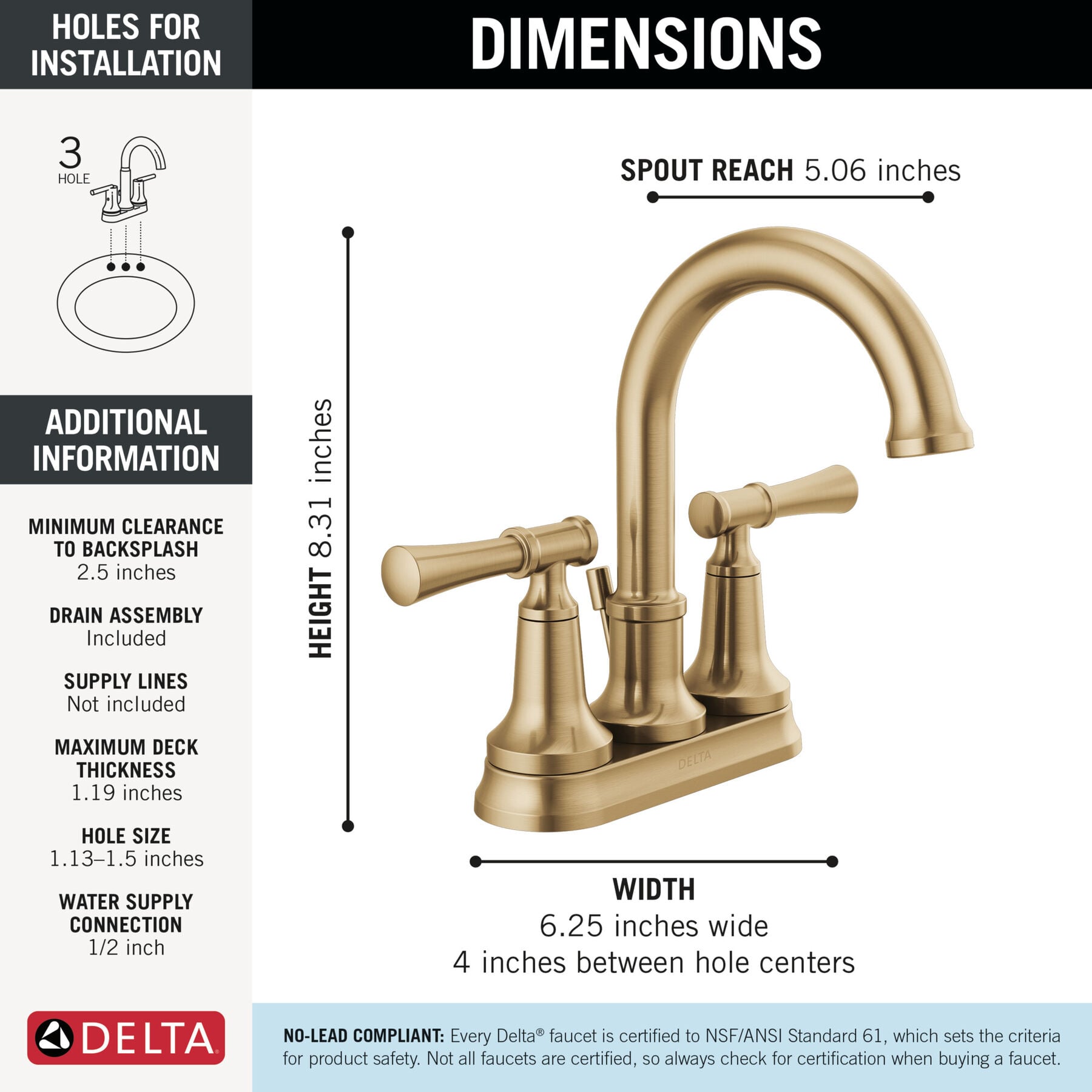 Two Handle Centerset Lavatory Faucet