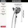 6-Setting SureDock&reg; Magnetic Hand Shower