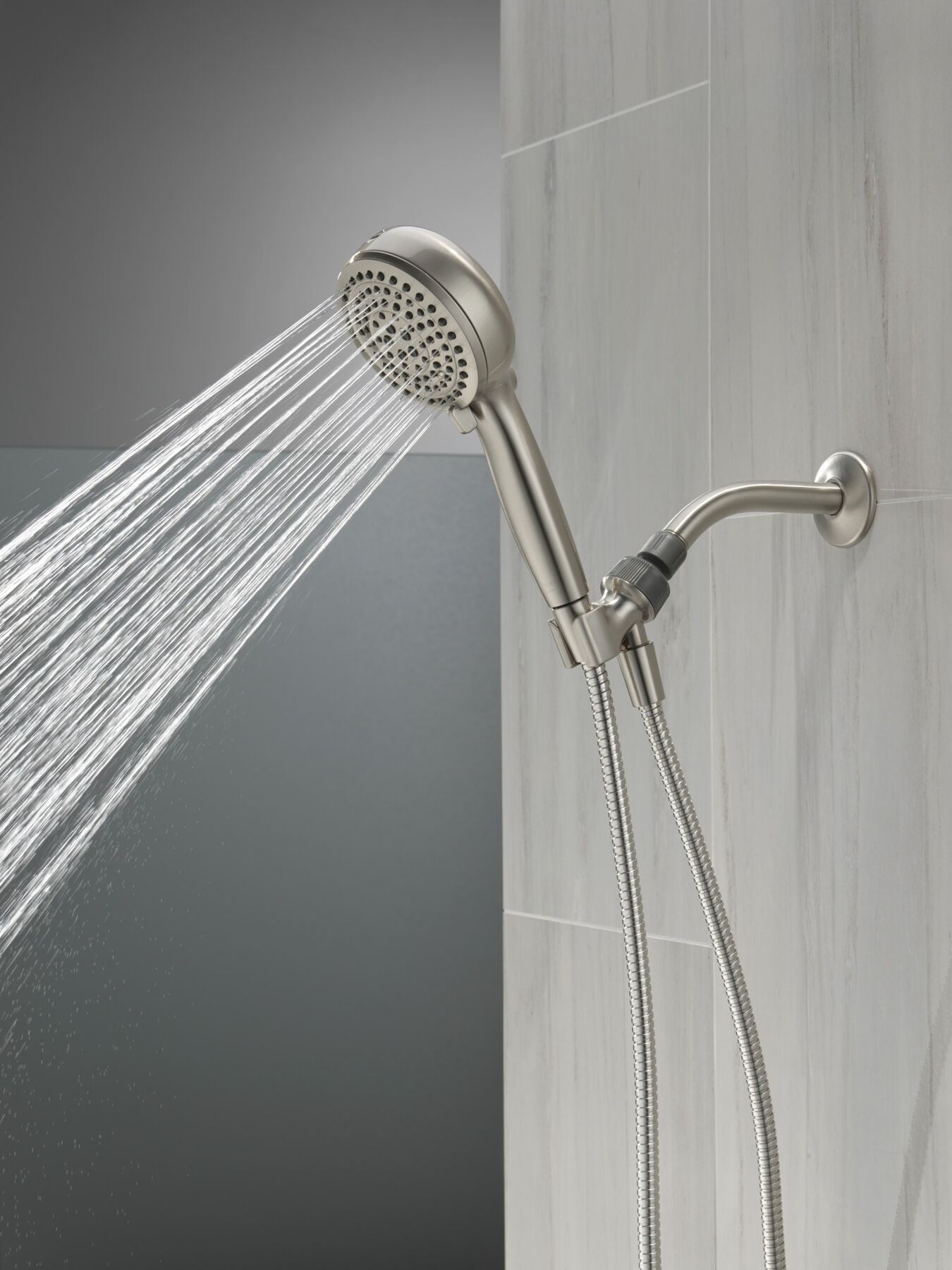 6-Setting Hand Shower with Cleaning Spray