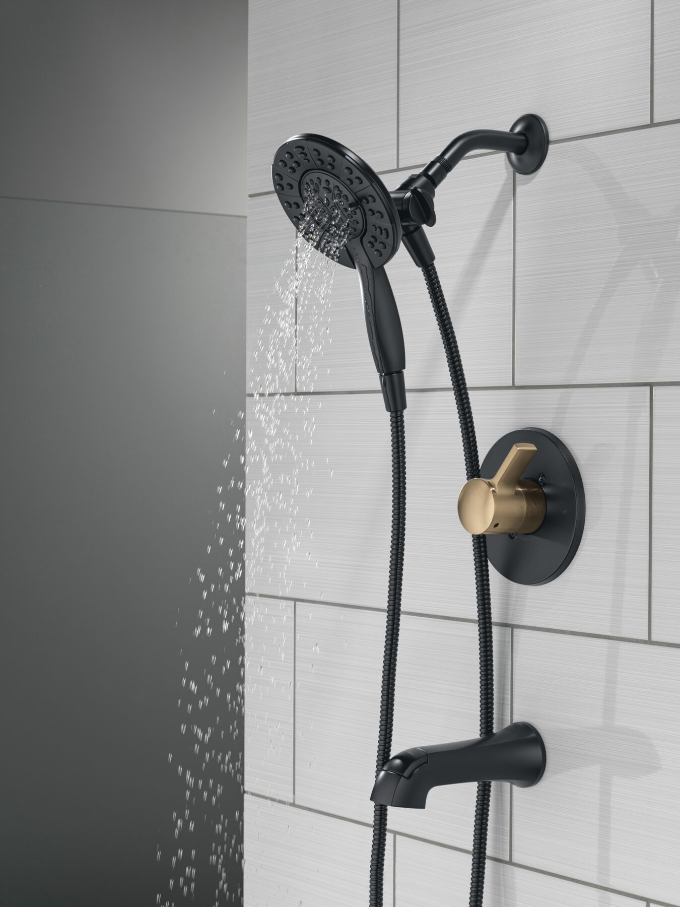 Tub Shower Trim with Universal Rough Bundle