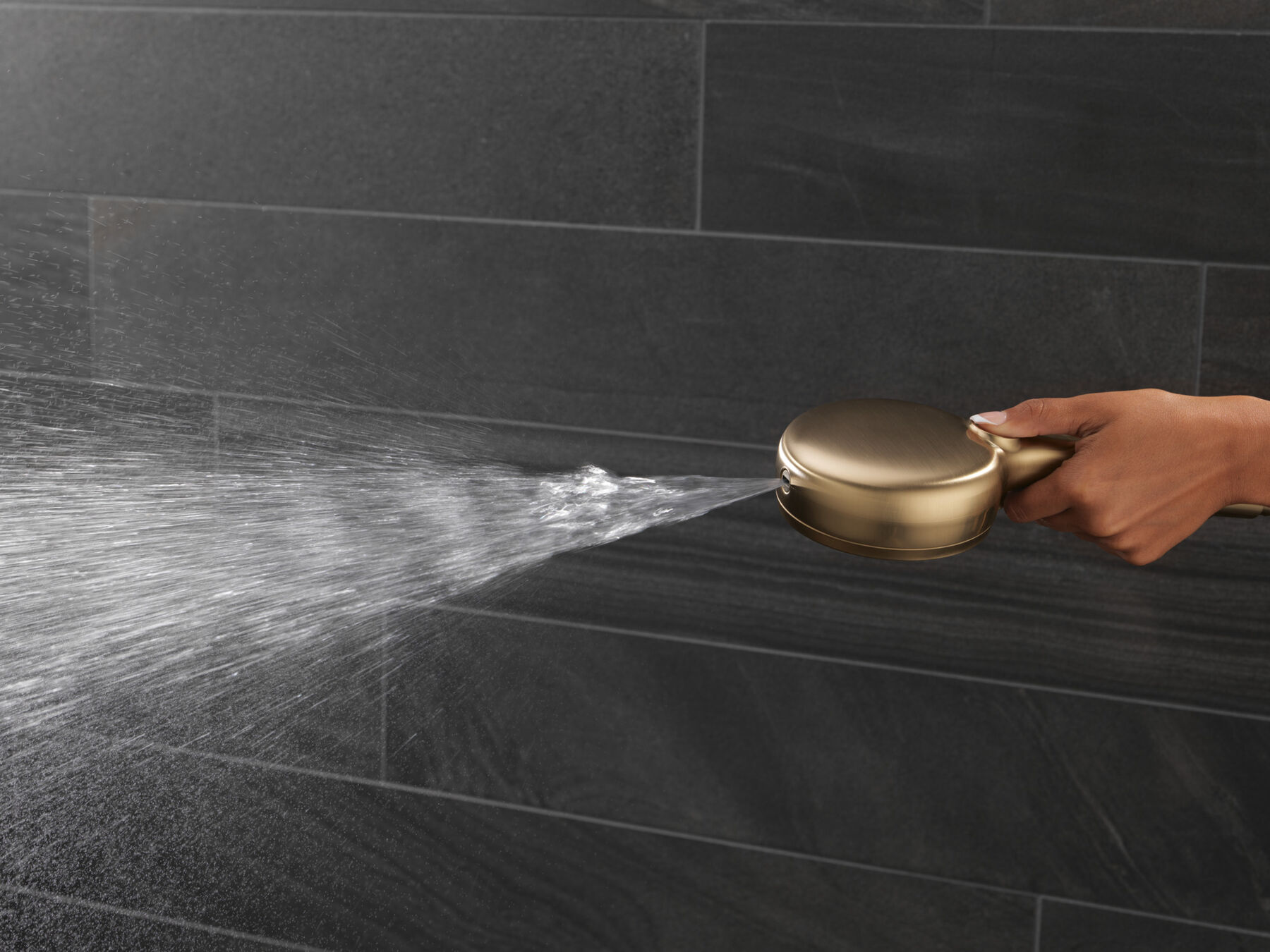 7-Setting Slide Bar Hand Shower with Cleaning Spray