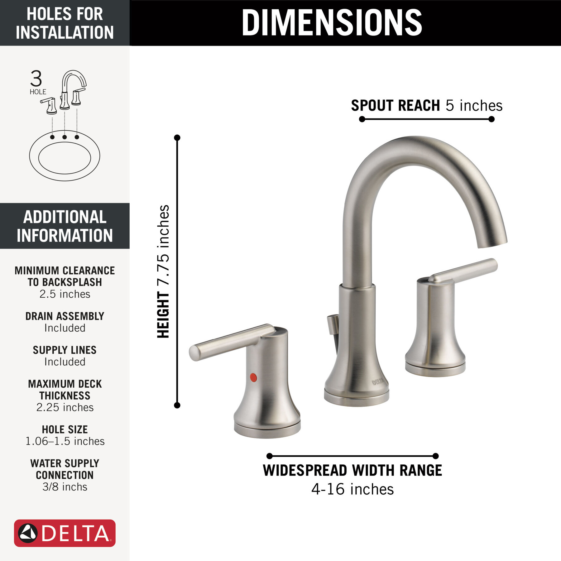 Widespread Lavatory Faucet with Shower Trim Bundle - 14 Series