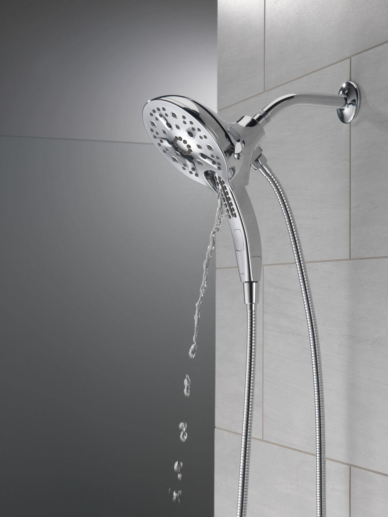 In2ition&reg; H<sub>2</sub>Okinetic&reg; 5-Setting Two-in-One Shower