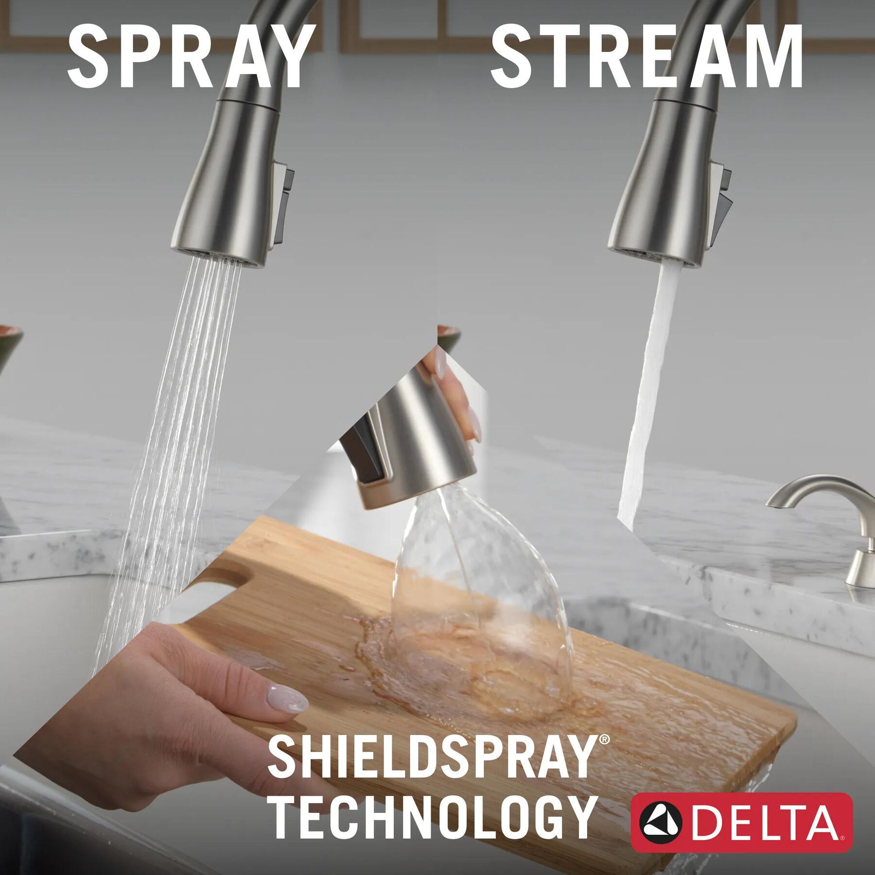 Pull-Down Kitchen Faucet w/Soap (Recertified)