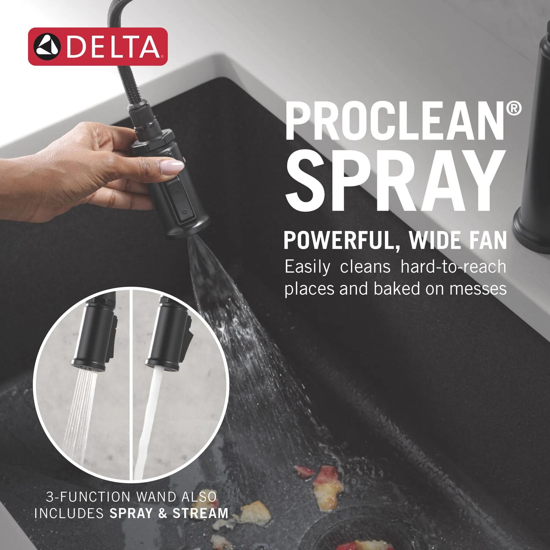 Single Handle Kitchen Pull-Down Faucet w/ Soap Dispenser