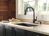 Single Handle Pull-Down Kitchen Faucet with Soap Dispenser