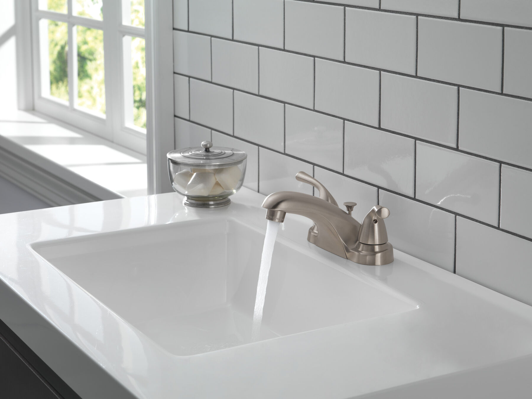 Two Handle Centerset Bathroom Faucet