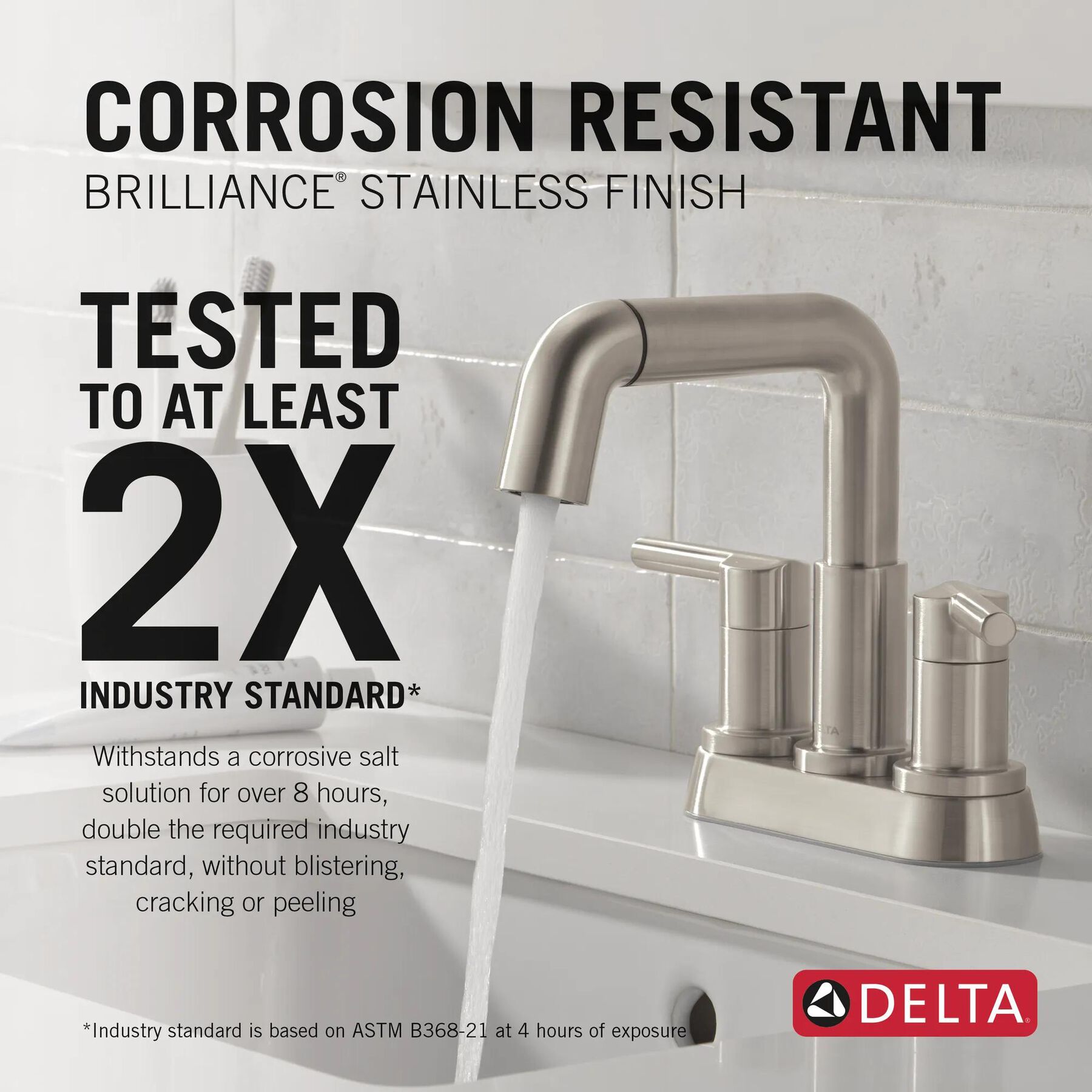 Two Handle Centerset Pull-Down Bathroom Faucet