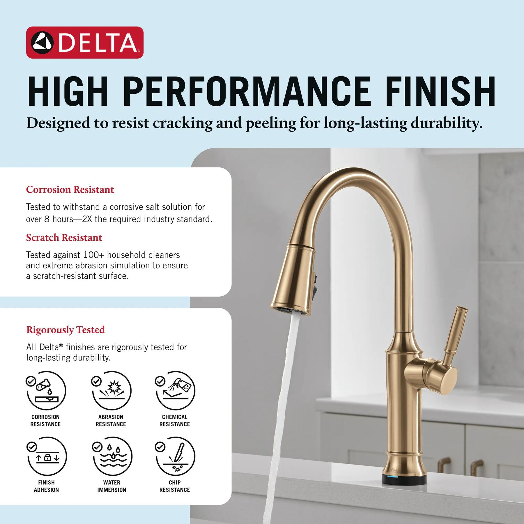 Touch<sub>2</sub>O&reg; Technology Kitchen Faucet with Touchless Technology