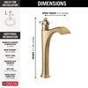 Single Handle Vessel Bathroom Faucet