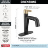 Single Handle Pull-Down Bathroom Faucet