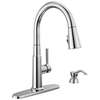 Single Handle Pull-Down Kitchen Faucet with Soap Dispenser and ShieldSpray&reg; Technology