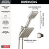 5-Setting Two-in-One Combination Shower with Additional Mount