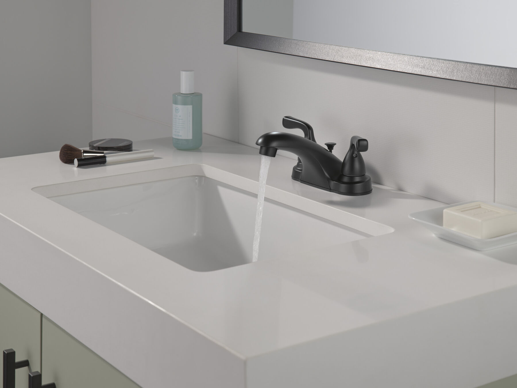 Two Handle Centerset Bathroom Faucet