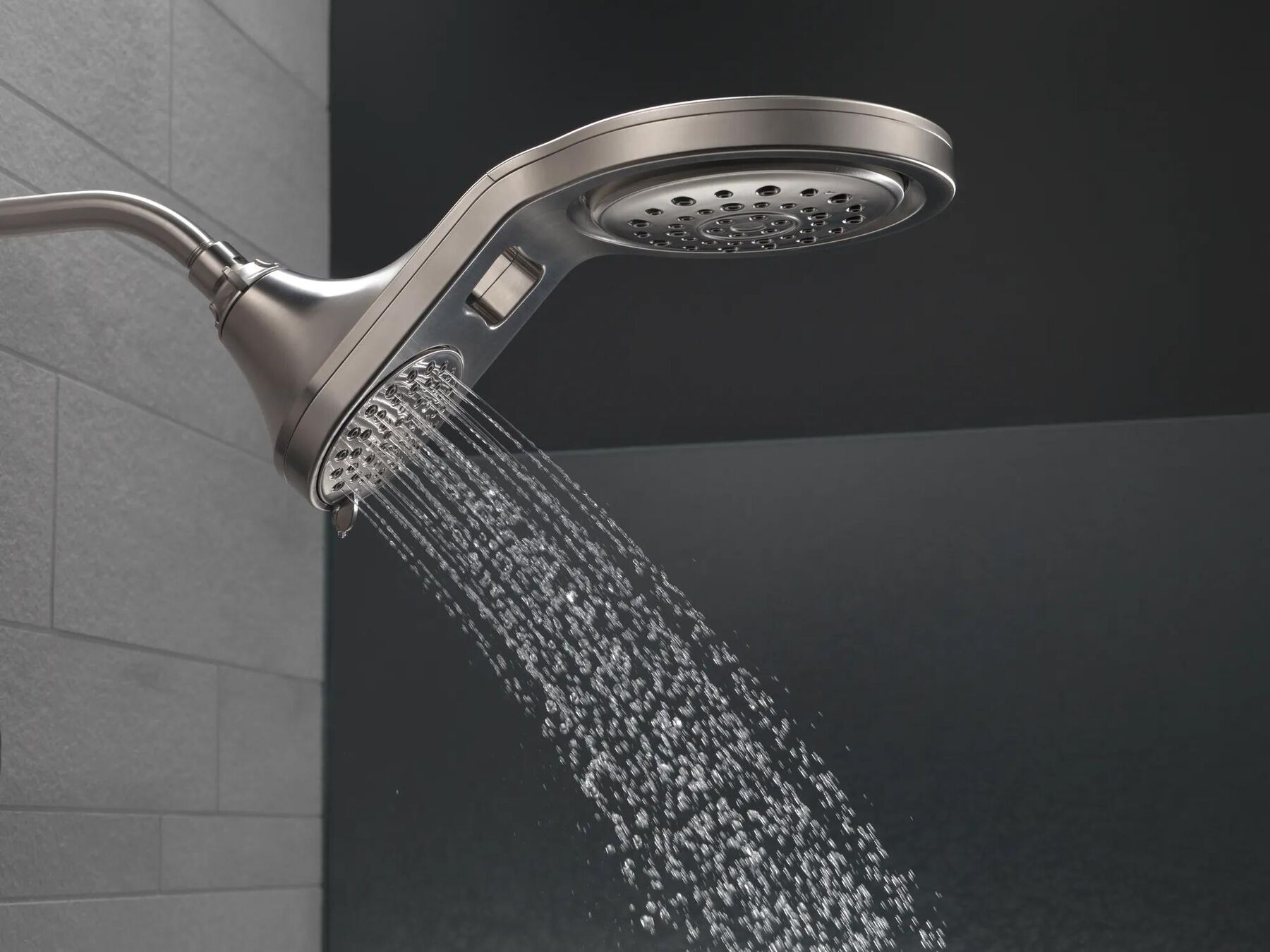 HydroRain&reg; 5-Setting Two-in-One Shower Head