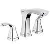 Two Handle Widespread Bathroom Faucet - Metal Pop-Up