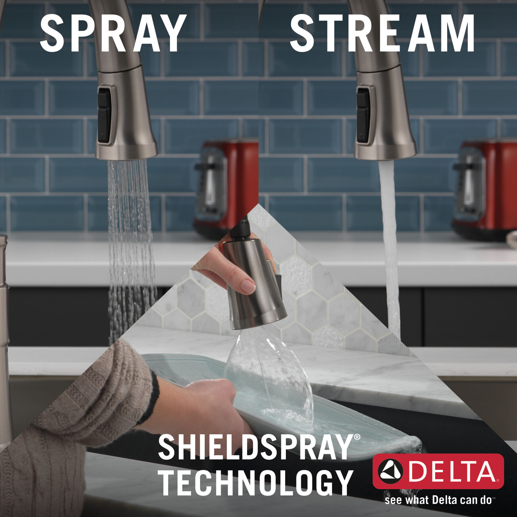 Pull-Down Kitchen Faucet w/Soap (Recertified)