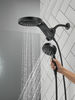 HydroRain&reg; H<sub>2</sub>Okinetic&reg; 5-Setting Two-in-One Shower Head