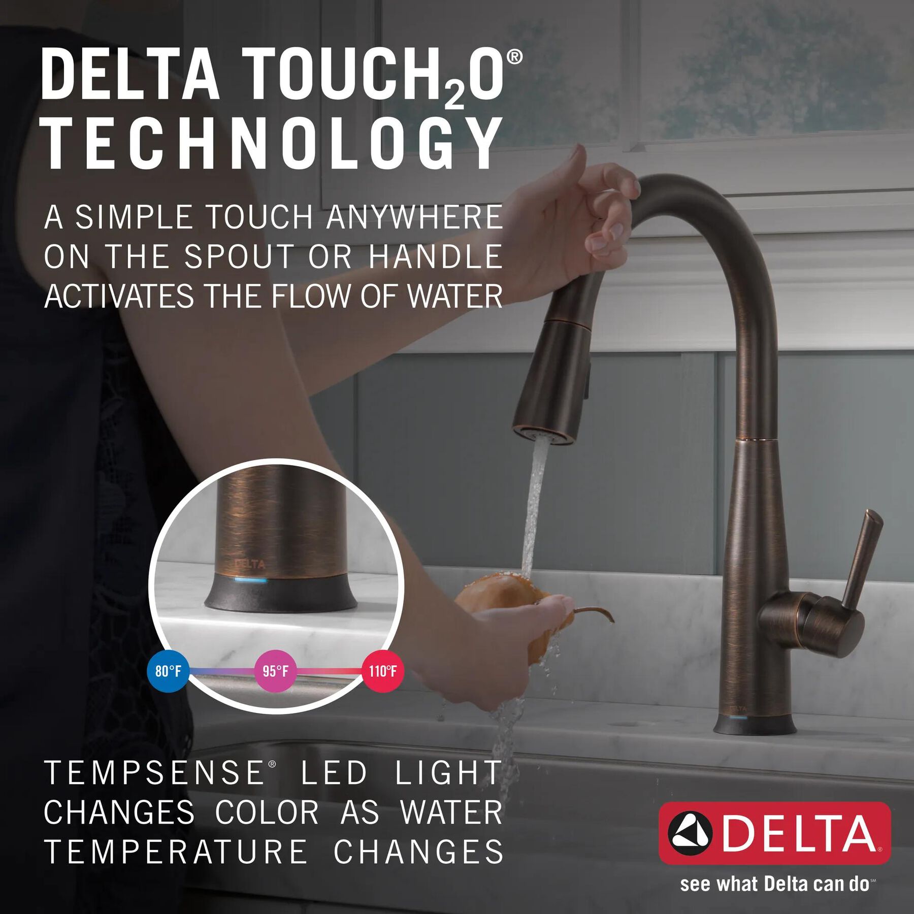VoiceIQ&reg; Single Handle Pull-Down Faucet with Touch<sub>2</sub>O&reg; Technology (Recertified)