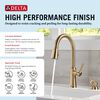 Single Handle Kitchen Pull-Down Faucet w/ Soap Dispenser