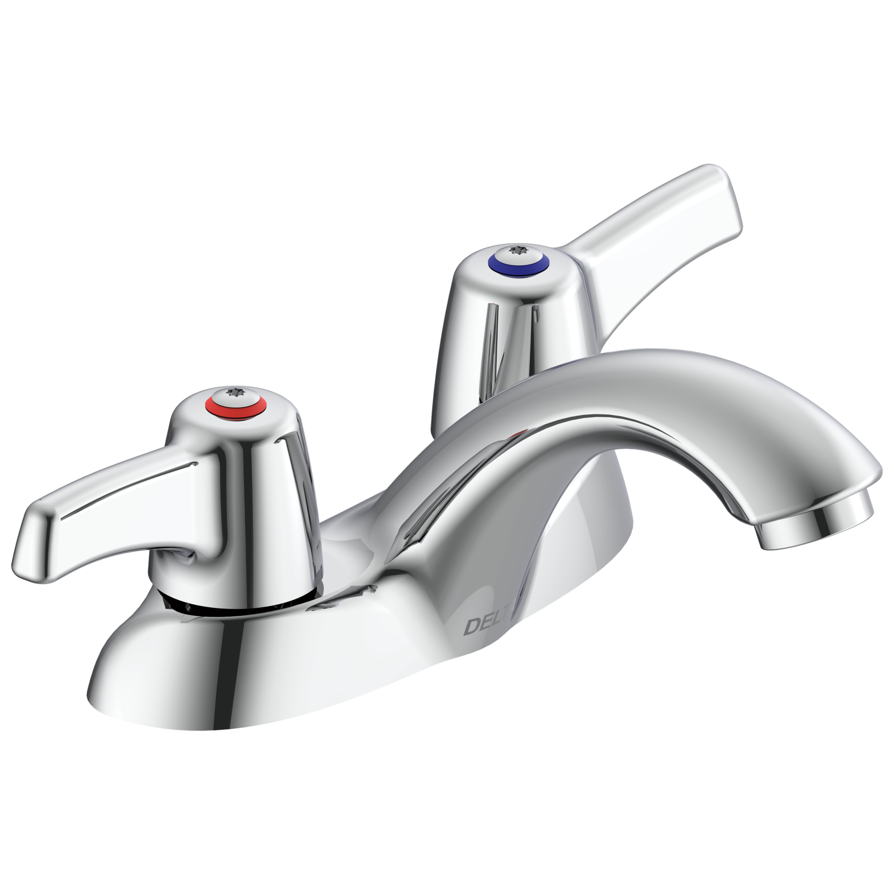 Two Handle Centerset Bathroom Faucet - Less Pop-Up
