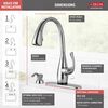 Single Handle Pull-Down Kitchen Faucet with Touch2O&reg; Technology and Soap Dispenser
