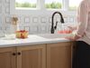Touch2O with Touchless and VoiceIQ&reg; Technology Single Handle Pull-Down Kitchen Faucet with Soap Dispenser